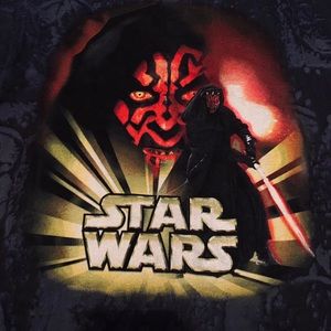 Y2K VINTAGE STAR WARS EPISODE I DARTH MAUL TEE!